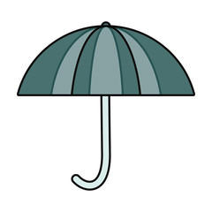 colorful umbrella over white background  vector illustration