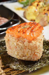 Japanese cuisine, Onigiri - rice ball 
