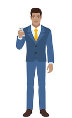 Obraz premium Businessman using mobile phone