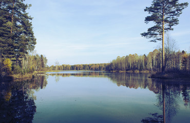 Obraz premium autumn lake