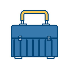 Construction toolbox isolated icon vector illustration graphic design