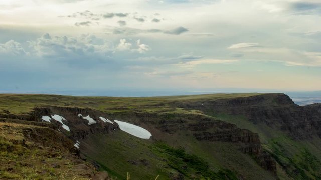 Kiger Gorge snow and clouds Summit Steens Mountain Near malheur Wildlife Refuge 34