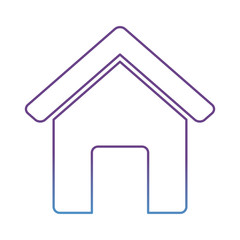 house icon over white background vector illustration