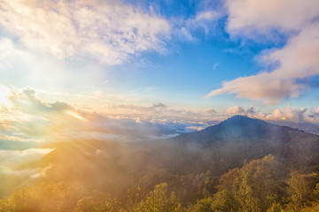 Beautiful Misty Morning Sunrise