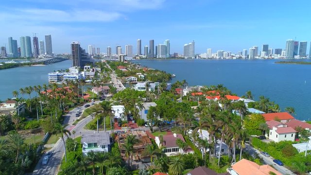 Venetian Islands Miami Beach shot with a drone 4k 60p