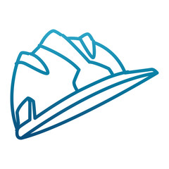 Hardhat worker helmet icon vector illustration graphic design