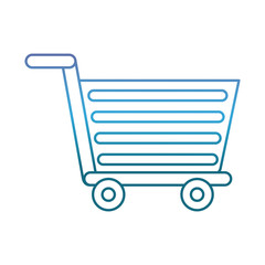 shopping cart icon over white background vector illustration
