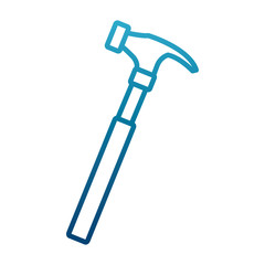Hammer construction tool icon vector illustration graphic design