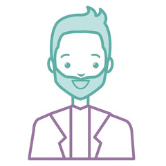 elegant businessman avatar character