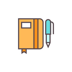 Copy writing icon vector office illustration