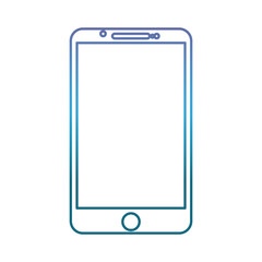 smartphone device icon over white background vector illustration