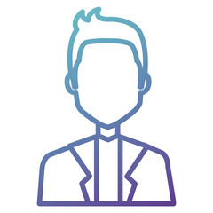 elegant businessman avatar character