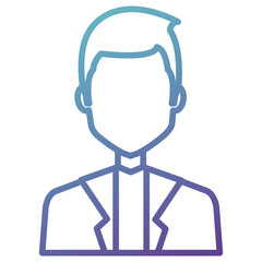 elegant businessman avatar character