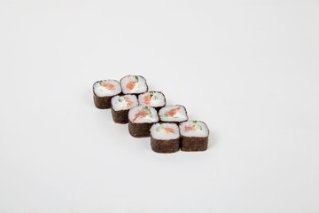 Sushi rolls Japanese food restaurant fish rice