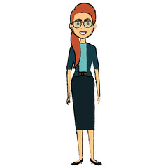 beautiful businesswoman avatar character