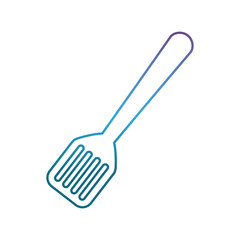 spatula icon over white background vector illustration