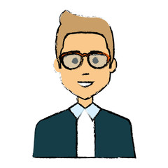 elegant businessman avatar character