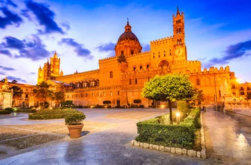 Fotobehang Palermo, Sicilië, Italië. Normandische kathedraal © ecstk22