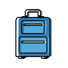 Travel luggage isolated icon vector illustration graphic design
