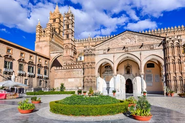 Fotobehang Palermo, Sicily, Italy. Norman Cathedral © ecstk22