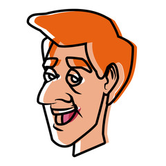 Adult man face cartoon icon vector illustration graphic design icon vector illustration graphic design