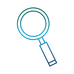 magnifying glass icon over white background vector illustration