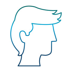 avatar man icon over white background vector illustration