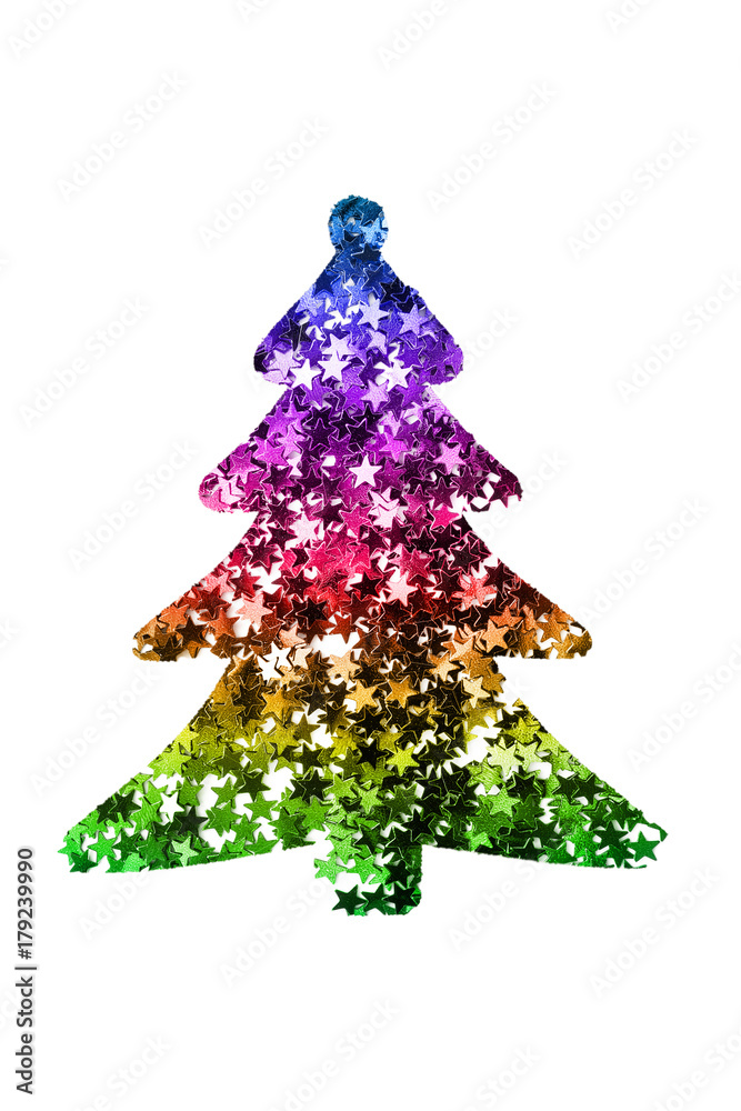 Canvas Prints Glitter christmas tree