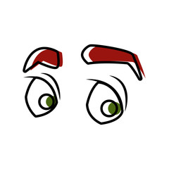 Man eyes cartoon icon vector illustration graphic design
