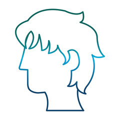 avatar man icon over white background vector illustration