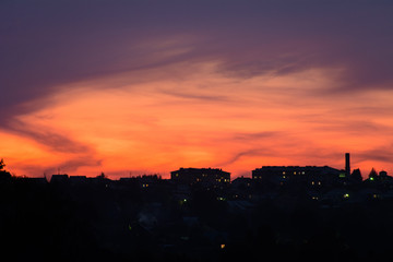 Urban sunset