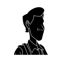 Adult man cartoon icon vector illustration graphic design