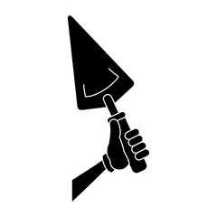 Construction spatula tool icon vector illustration graphic design