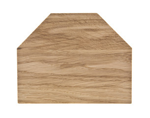 wooden bar isolated on white background close-up