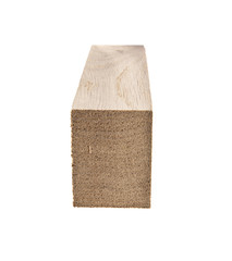 wooden bar isolated on white background close-up