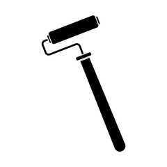 Rolling paint brush icon vector illustration graphic design