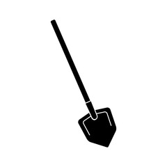 Shovel construction tool icon vector illustration graphic design