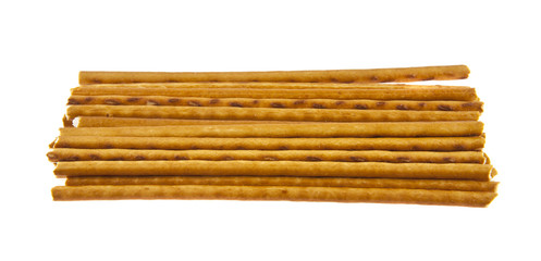 bread sticks isolated on white background close-up