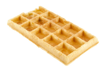 waffles isolated on white background closeup