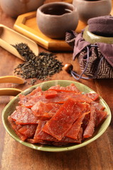 Dried pork - A Popular Taiwanese food          