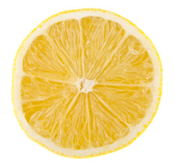 lemon isolated on white background closeup