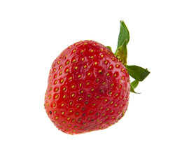 strawberry isolated on white background closeup