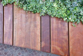 Wood Chair in Garden