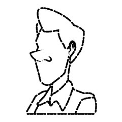 Fototapeta premium Adult man cartoon icon vector illustration graphic design