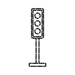 Semaphore traffic lights icon vector illustration graphic design