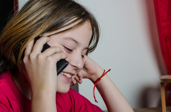 Child with phone