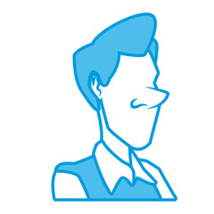 Adult man cartoon icon vector illustration graphic design