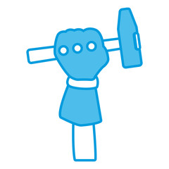 Mallet construction tool icon vector illustration graphic design