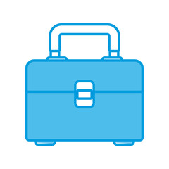 Construction toolbox isolated icon vector illustration graphic design
