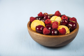 Ripe berries in a plate